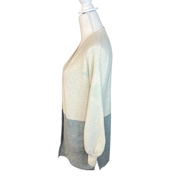 Madewell Edgewater Bubble-Sleeve Cardigan Sweater casual neutral scandi girl - Picture 8 of 11